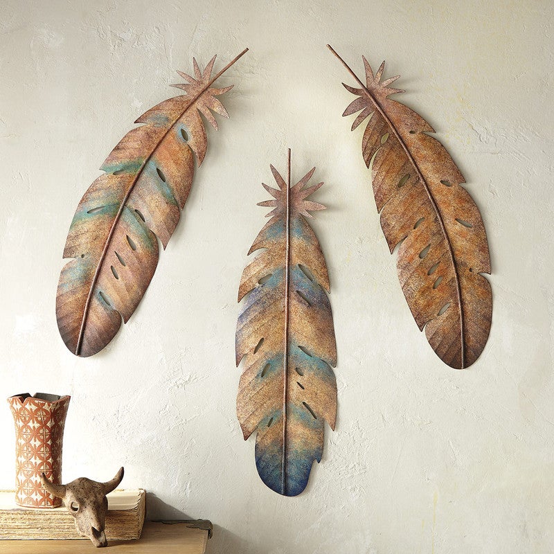 Feather Winds Wall Art - Set of 3