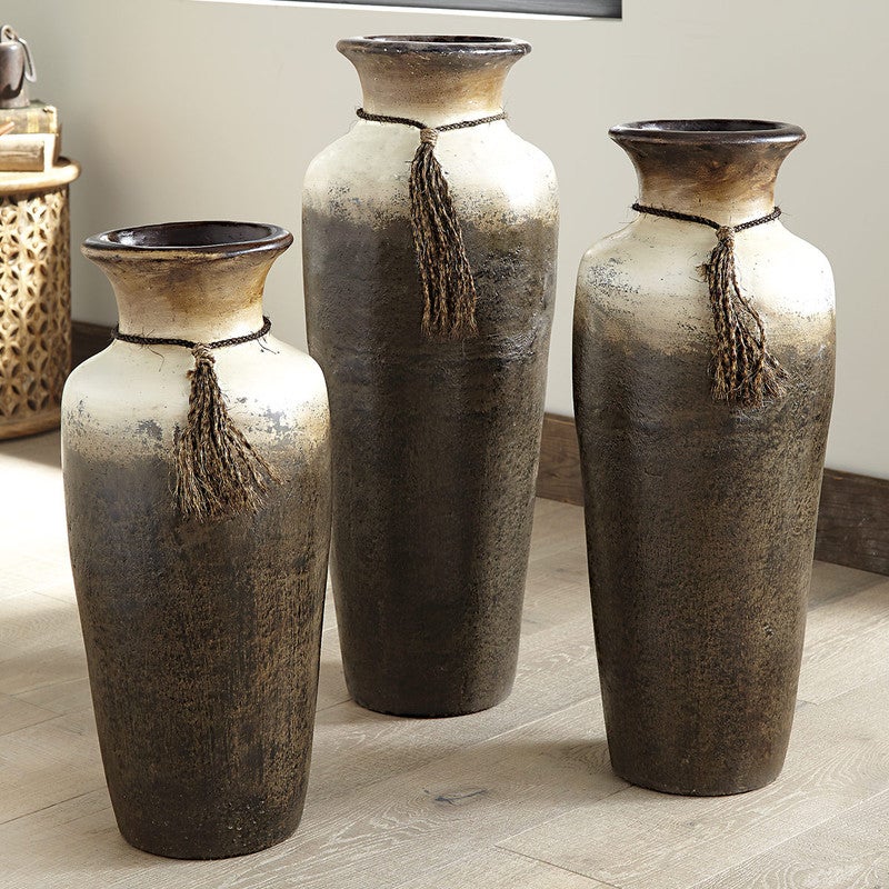 Whiskey Creek Pottery Vases - Set of 3
