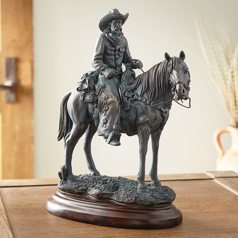 Trailblazer's Legacy Cowboy on Horse Sculpture