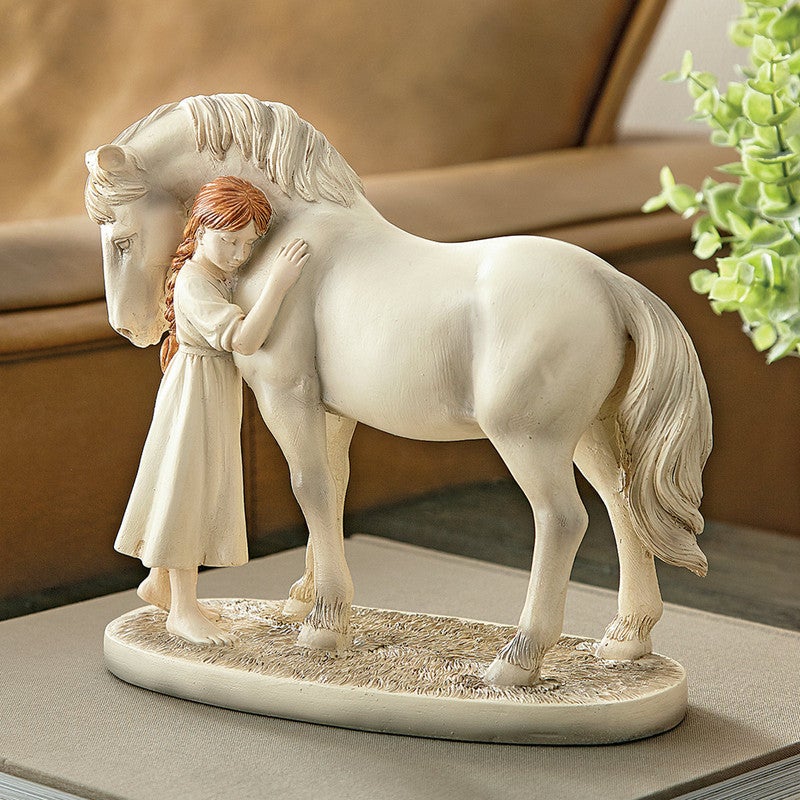 Cowgirl's First Horse Sculpture