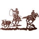 Team Roper Metal Wall Art | Lone Star Western Decor