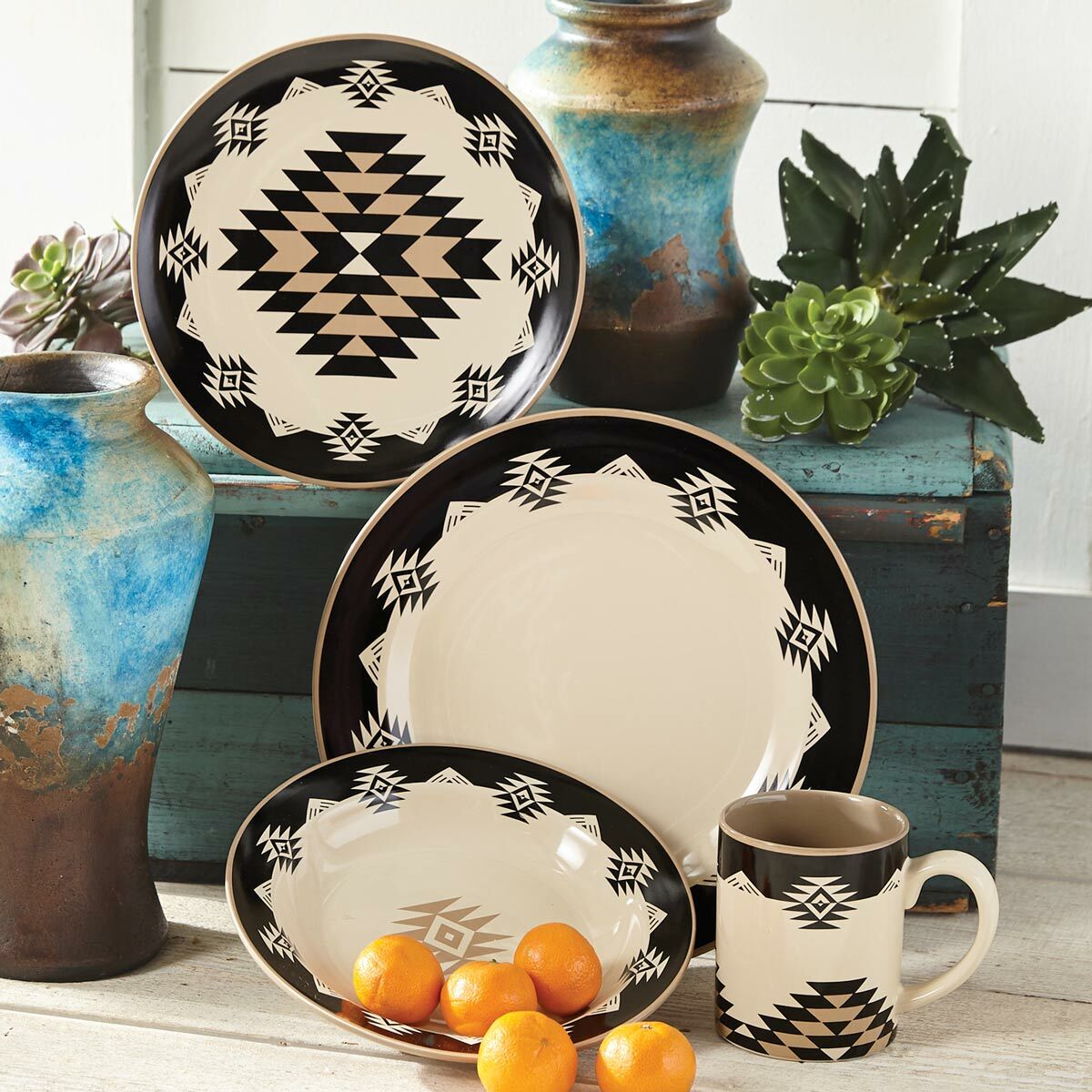 Hiend Accents Western Style Dinnerware Western Motif Melamine