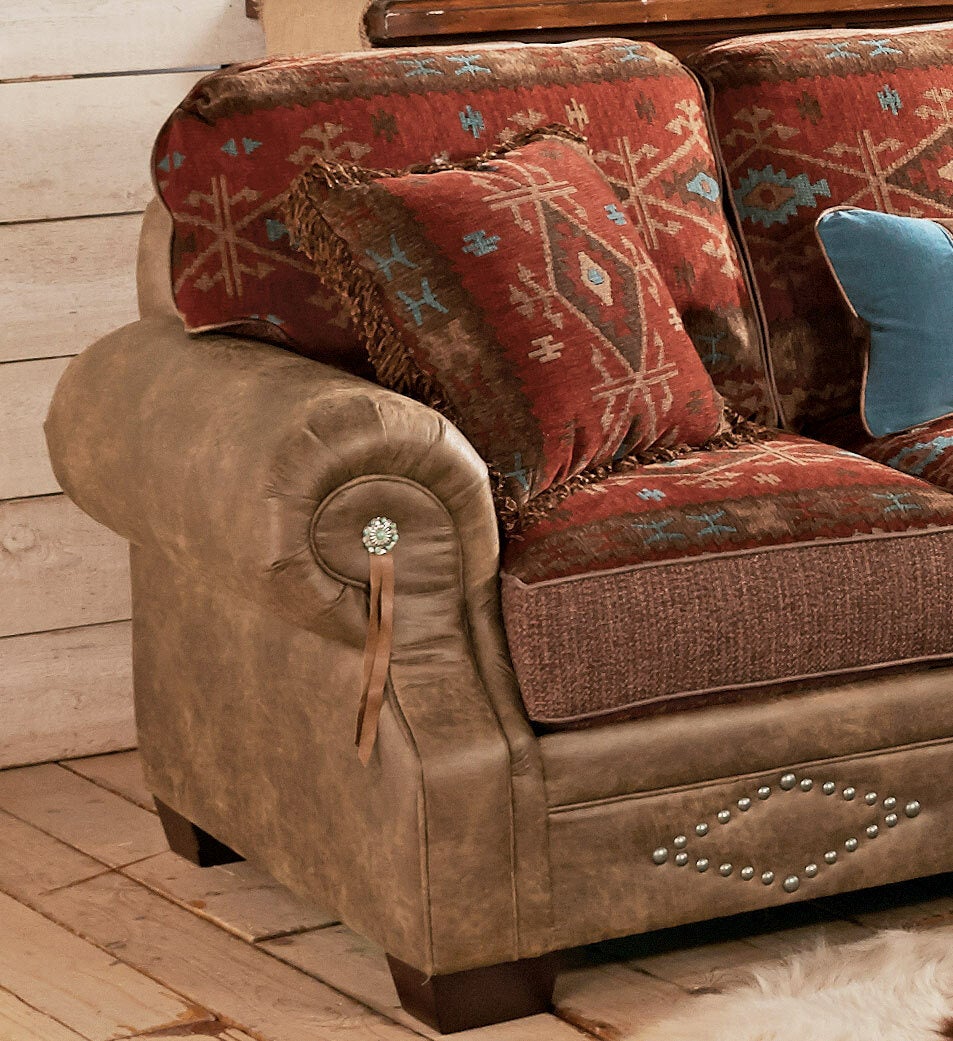 Ranchero Southwestern Loveseat Lone Star Western Decor