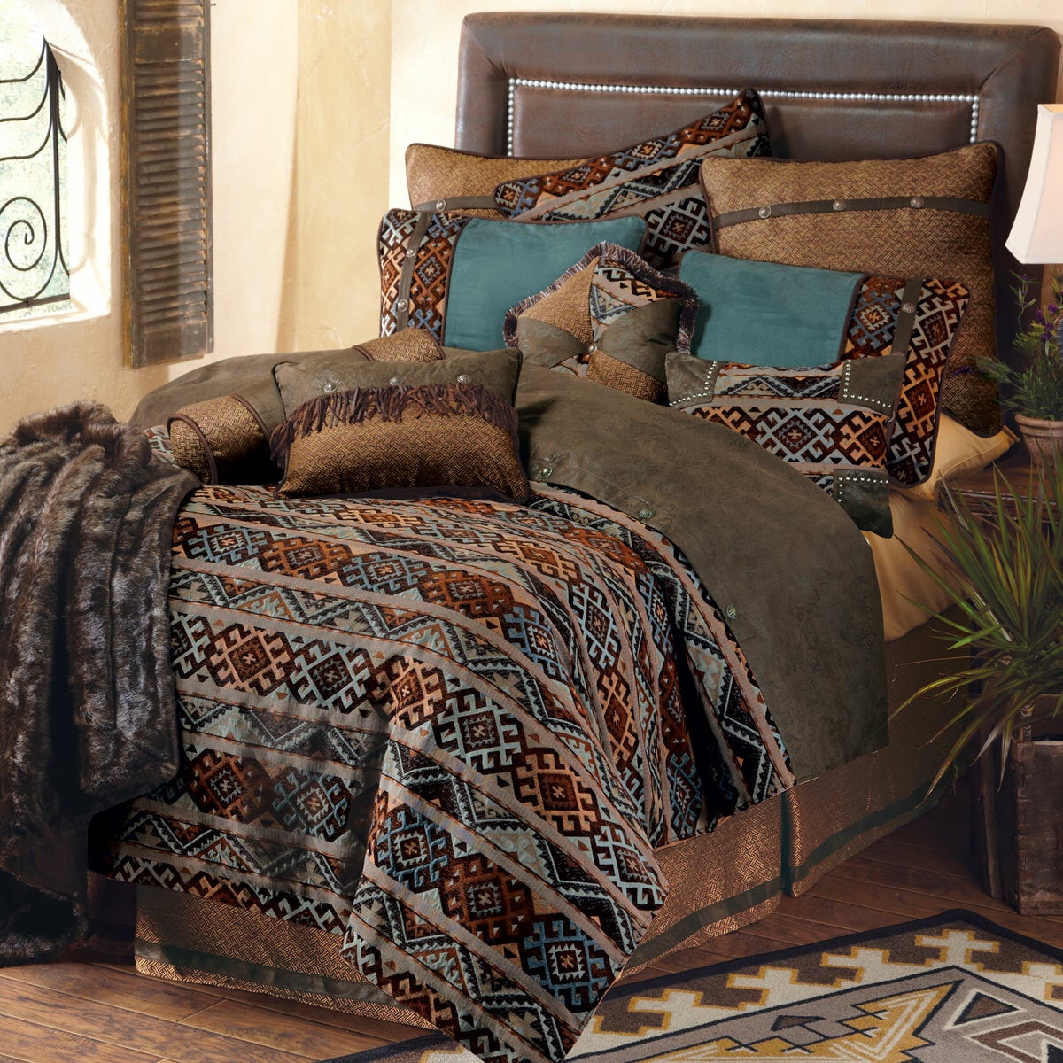 Western Bedding: Queen Size Rio Grande Bed Set Lone Star Western