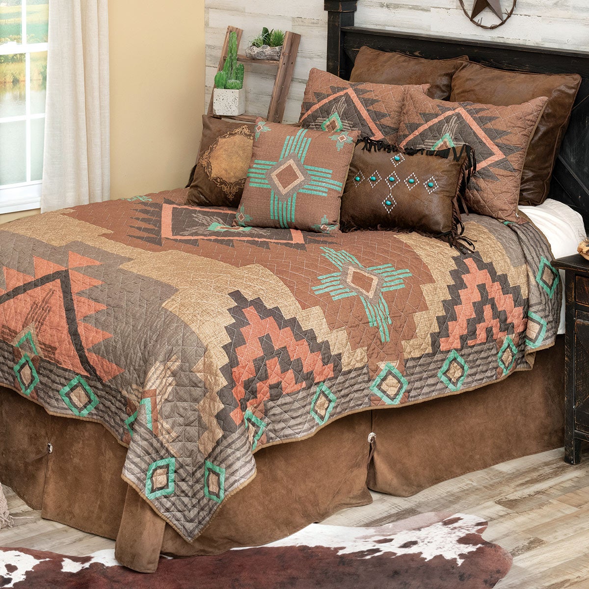 Sierra Crosses Quilt Bed Set King Lone Star Western Decor